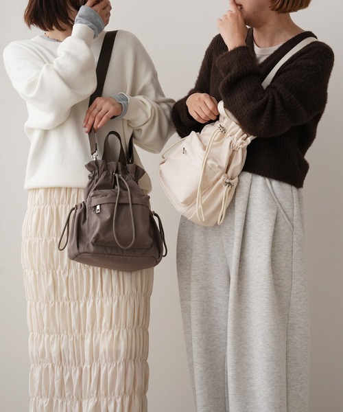 ショルダーバッグ バッグ R0648_4way巾着バッグ レディース : ZOZOTOWN