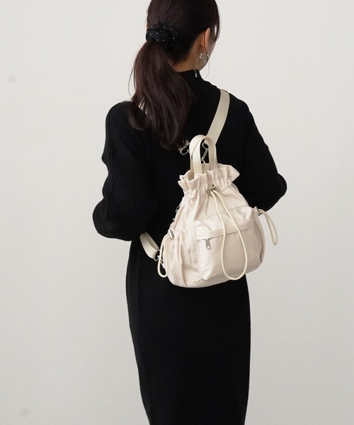 ショルダーバッグ バッグ R0648_4way巾着バッグ レディース : ZOZOTOWN