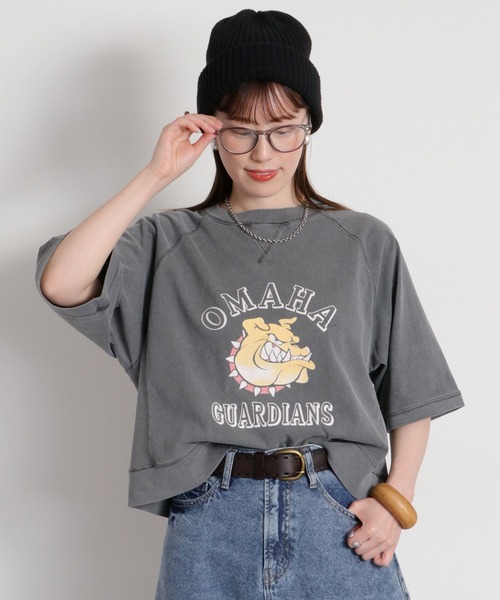 cepo（セポ） tシャツ 半袖 フロッキー加工アニマルプリントショート