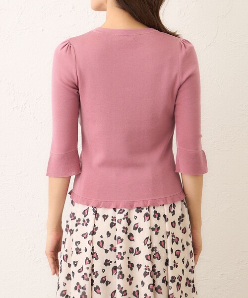 「TO BE CHIC」 7分袖ニット 42 ブラック レディース_画像9