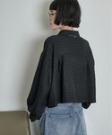ブラウス シャツ ドビードットクロップドポケッ...の詳細画像5