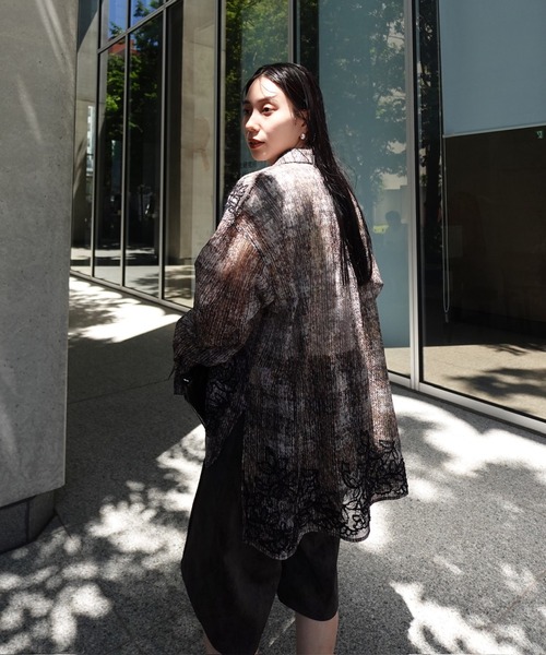 Ameri（アメリ） ブラウス シャツ VINTAGE CHECK EMBROIDERY SHIRT