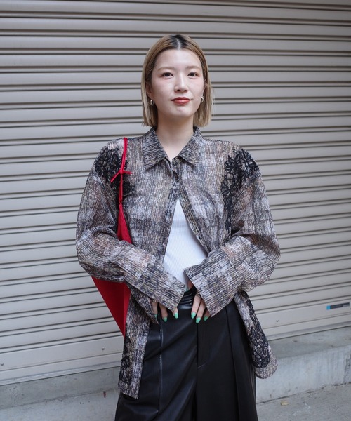 Ameri（アメリ） ブラウス シャツ VINTAGE CHECK EMBROIDERY SHIRT