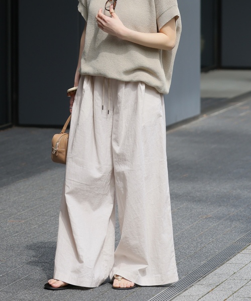「JOURNAL STANDARD relume」 イージーパンツ 36 アイボリー レディース_画像5