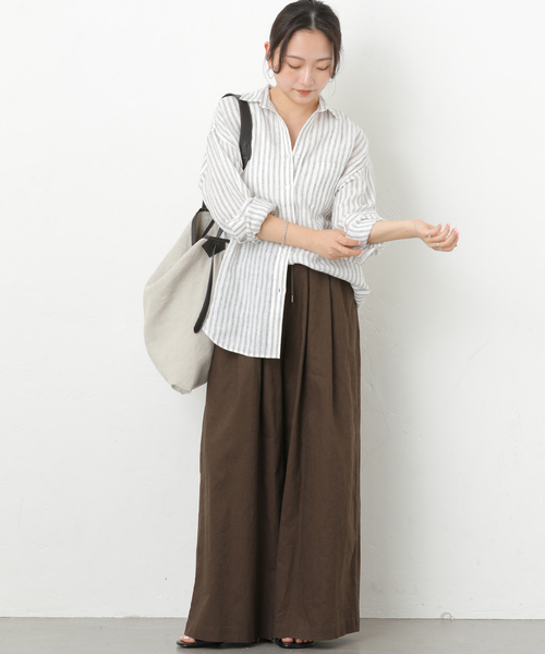 「JOURNAL STANDARD relume」 イージーパンツ 36 アイボリー レディース_画像8