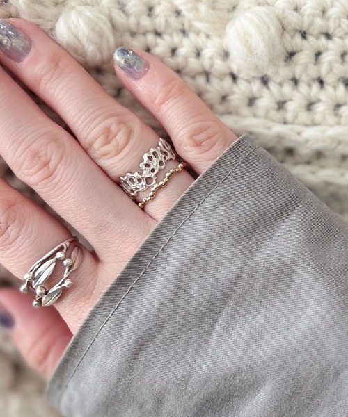 m.soeur（エムスール） 指輪 リング スカラップレースリング