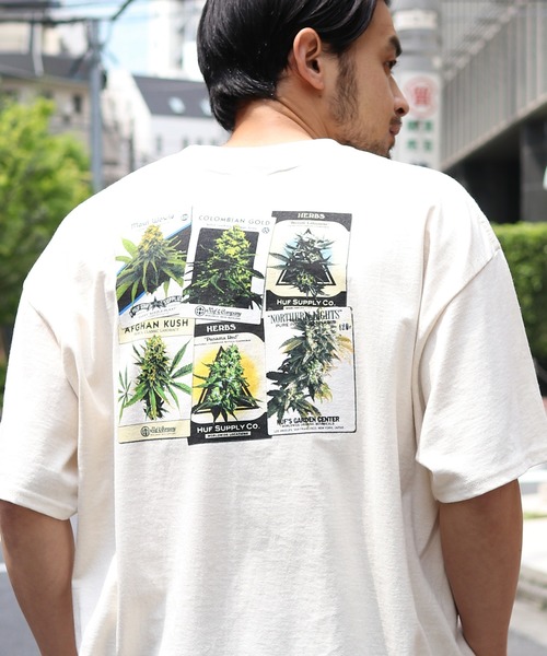 tシャツ Tシャツ HUF/ハフ GREEN THUMB S/S TEE バックプリント半袖Tシャツ