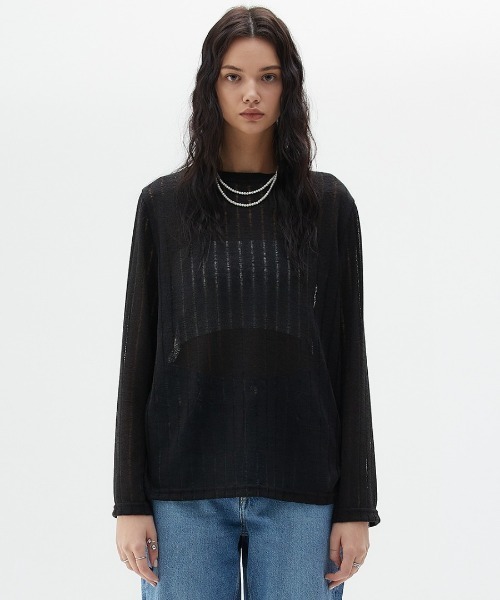 tシャツ A'GEM/9 × .kom「LARTIGENT/ラーティゼン」L2 FLOWER SWEATSHIRT/花 ティーシャツ レディース A'GEM/9 × .kom『LARTIGENT/ラーティゼン』L2 FLOWER SWEATSHIRT