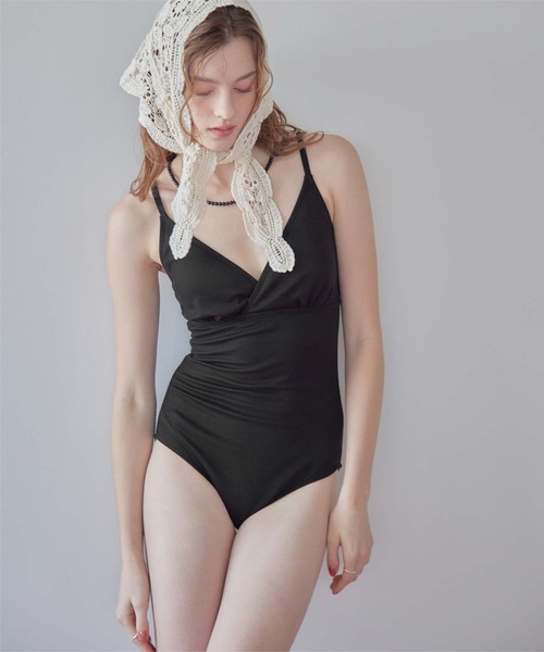 本日限定価格‼︎ Seea ストライプ Vネック ワンピース水着 SEA DRESS（シードレス） 水着 スカート付Vネックワンピース/水着