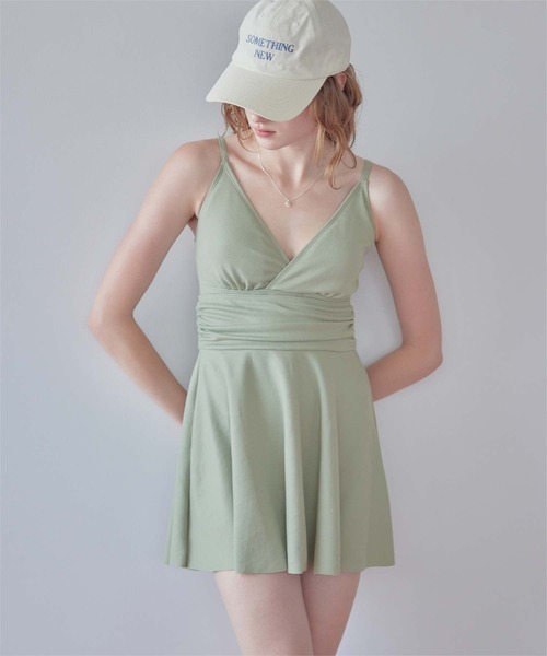 SEA DRESS（シードレス） 水着 スカート付Vネックワンピース/水着