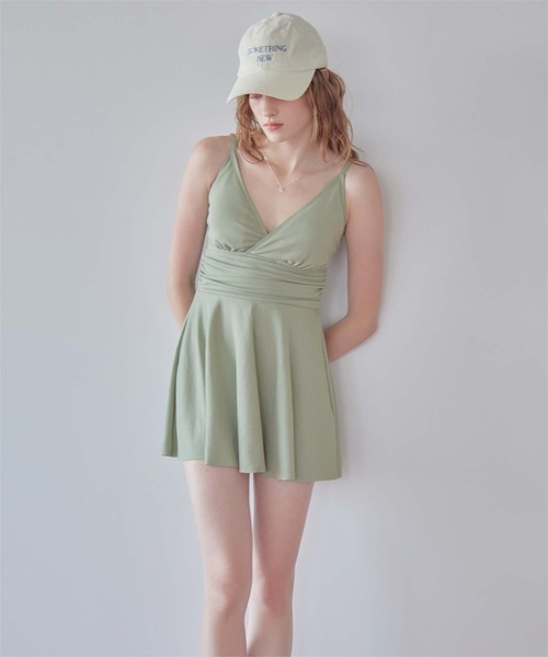 SEA DRESS（シードレス） 水着 スカート付Vネックワンピース/水着