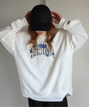 トレーナー スウェット サガラ刺繍ワッペンロゴ...の詳細画像1