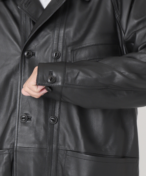 CCU Coverall Shirt レザージャケット CCU COW SKIN 
