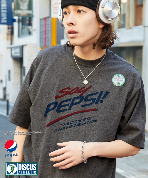 PEPSI（ペプシ） tシャツ 「DISCUS ATHLETIC×PEPSI」コラボ