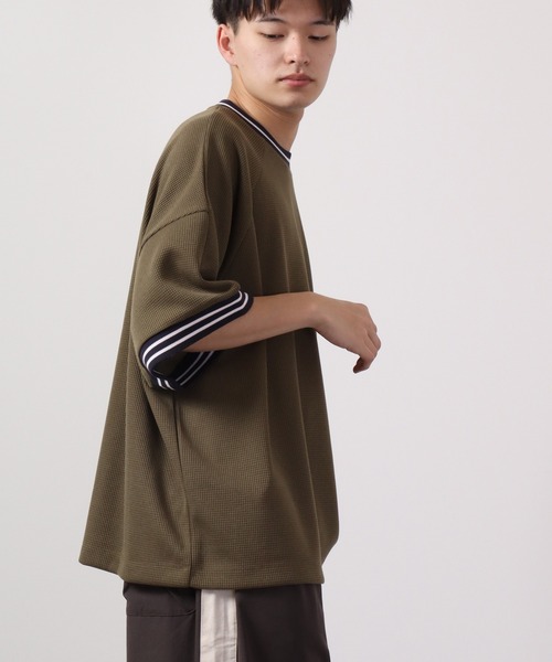 tシャツ 「WEB限定」HUMAN ARE TINY 半袖TEE レディース ワンフォークロージング 1111clothing ◇イラスト 発砲プリント
