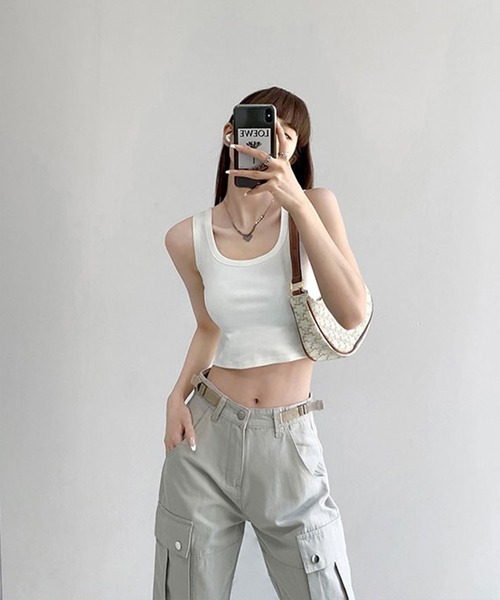 me+em select（ミームセレクト） タンクトップ ノースリーブ 「 5色