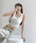 タンクトップ ノースリーブ 「 5色展開/カッ...の詳細画像5