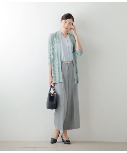 NEWYORKER カーディガン ホールガーメント 着流しニット