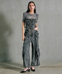 オールインワン レディース 2WAYデニムカーゴオールインワン / Two-way Denim Cargo Jumpsuit｜ZOZOTOWN Yahoo!店