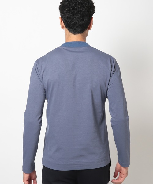 【ACTIVE TAILOR】シルケットスムースクルーネックロングTシャツ ACTIVE TAILOR】シルケットスムースクルーネックロングTシャツ