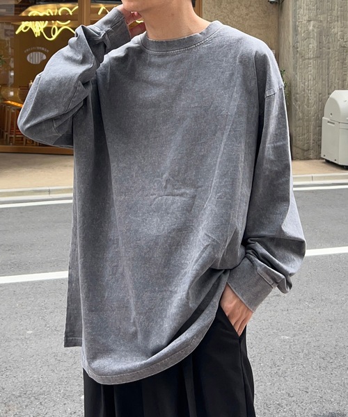 B.R.U tシャツ 「ヴィンテージライク」ピグメント加工Tシャツ / ロンT