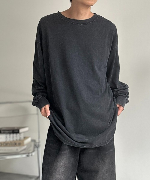 B.R.U tシャツ 「ヴィンテージライク」ピグメント加工Tシャツ / ロンT