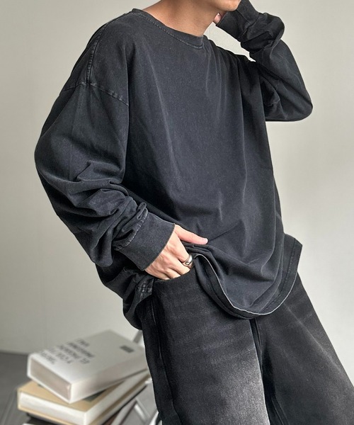 B.R.U tシャツ 「ヴィンテージライク」ピグメント加工Tシャツ