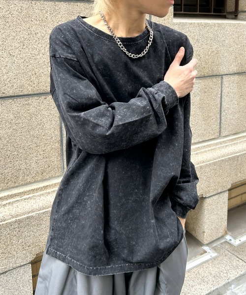 B.R.U tシャツ 「ヴィンテージライク」ピグメント加工Tシャツ / ロンT