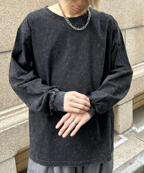 B.R.U tシャツ 「ヴィンテージライク」ピグメント加工Tシャツ / ロンT