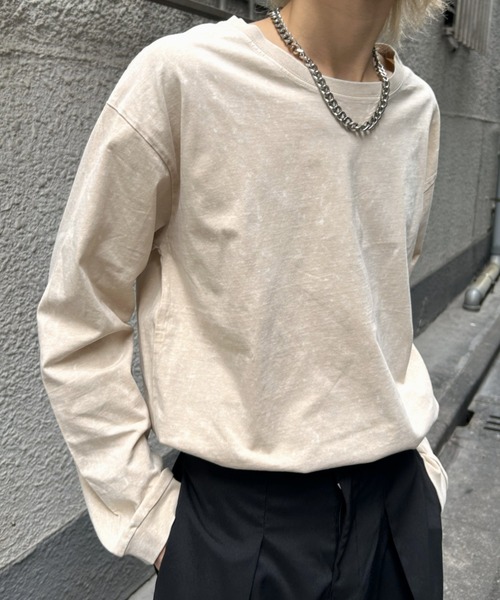 B.R.U tシャツ 「ヴィンテージライク」ピグメント加工Tシャツ / ロンT