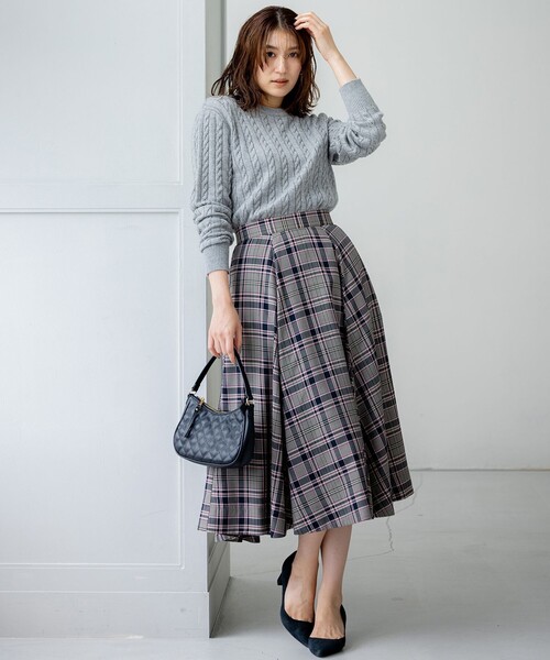 スカート シアーツイルチェック フレアスカート : ZOZOTOWN Yahoo!店