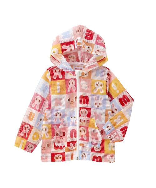 ※専用※ミキハウス　虫除け加工　パーカー MIKI HOUSE パーカー パズルブロック虫よけ加工メッシュパーカー