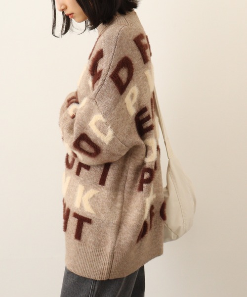/ HUF シャギーニット ジャカード セーター HORIZON SHAGGY CREWNECK / HUF シャギーニット ジャカード