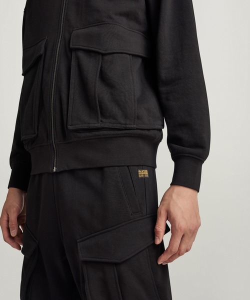 送料込★G-Star★Rovic Through Loose スウェットシャツ G-STAR RAW トレーナー スウェット ROVIC ZIP THROUGH LOOSE