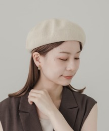 SMELLY（スメリー） 帽子 ベレー帽 リネンミックスベレー レディース