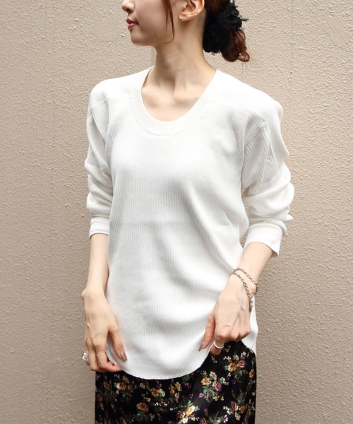 MEYAME（メヤメ） tシャツ オブロングネックプルオーバー OBLONG NECK