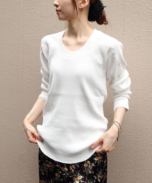 MEYAME（メヤメ） tシャツ オブロングネックプルオーバー OBLONG NECK