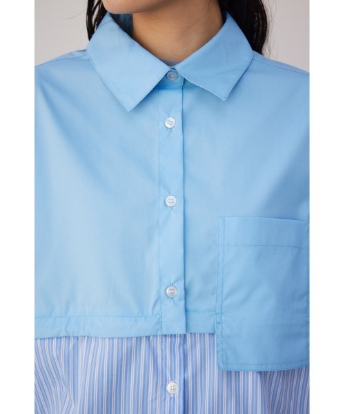 【PLUS】マルチウェイデザインシャツ/レディース/トップス シャツ　ブラウス  長袖 ブランド AZUL PLUS【SALE】 AZUL BY MOUSSY 【PLUS】マルチウェイデザインシャツ/レディース