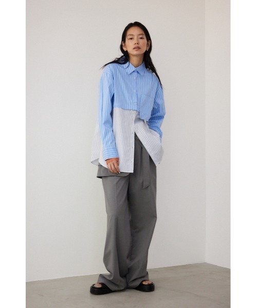 【PLUS】マルチウェイデザインシャツ/レディース/トップス シャツ　ブラウス  長袖 ブランド AZUL PLUS【SALE】 セール】【PLUS】マルチウェイデザインシャツ（シャツ/ブラウス