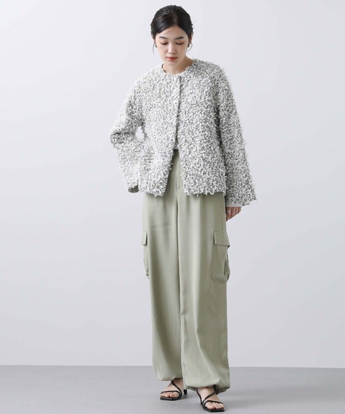 Sono（ソーノ） ジャケット ノーカラージャケット エアリーツイード