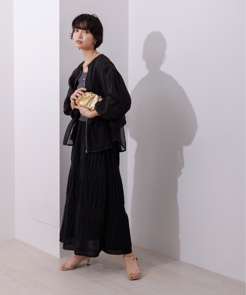 Eimee Law ブルゾン アウター レイヤードヘムシアーブルゾン