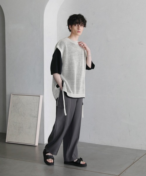 【室内試着のみ】M 24.5〜26cm バックルシャークサンダル 男女兼用 sk-238_1.jpg