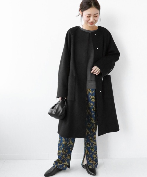 JOURNAL STANDARD relume】ノーカラーコート 