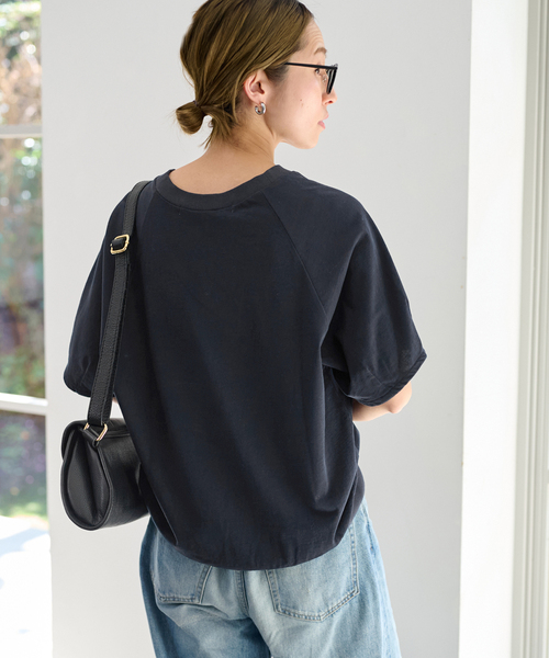 FRAMeWORK tシャツ Tシャツ ツイスト天竺VネックT レディース