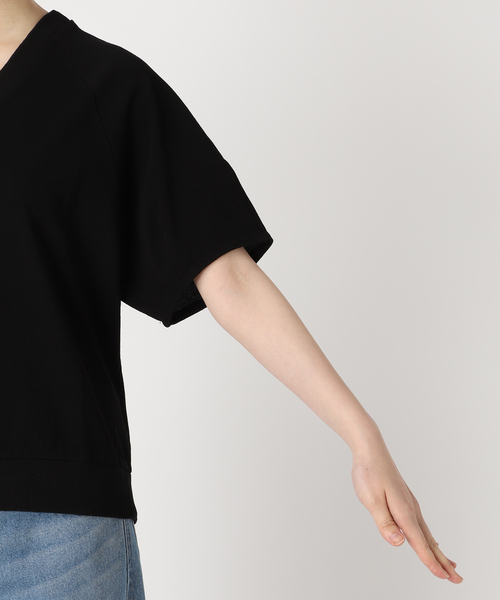 FRAMeWORK tシャツ Tシャツ ツイスト天竺VネックT レディース