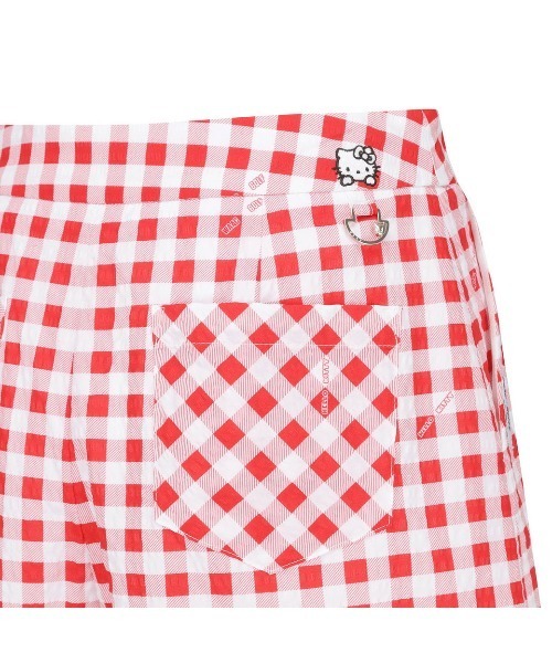 PEAK■(W)ハローキティ Check Shorts■送料込 パンツ 「HELLO KITTY × WAAC」WOMENS ハローキティコラボ