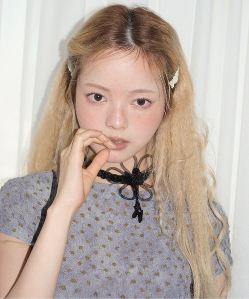 musubore（ムスボレ） チョーカー 「 select 」flower beads choker