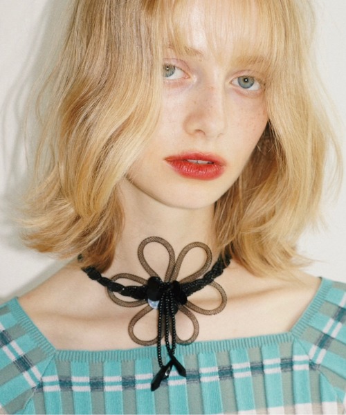 musubore（ムスボレ） チョーカー 「 select 」flower beads choker