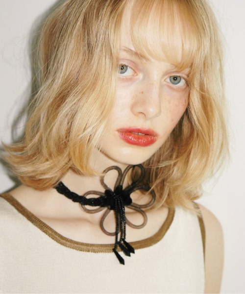 musubore（ムスボレ） チョーカー 「 select 」flower beads choker