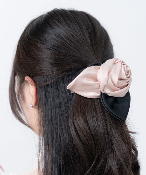 ハンドメイドヘアクリップ1974 DearMyLoveRose ヘアクリップ ヴィンテージライクローズバレッタ